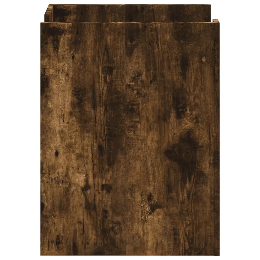 Table de chevet chêne fumé 45x50x65 cm bois d'ingénierie - 5