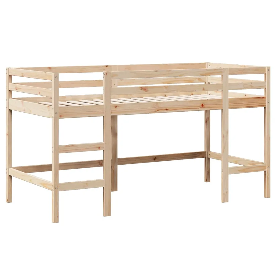Lit superposé avec échelle et toit sans matelas 90x190 cm - 5
