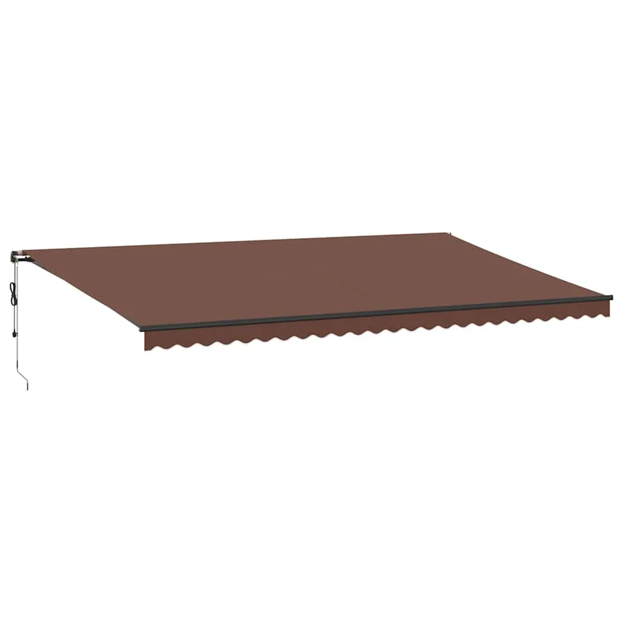 Auvent rétractable automatique marron 600x350 cm - 2