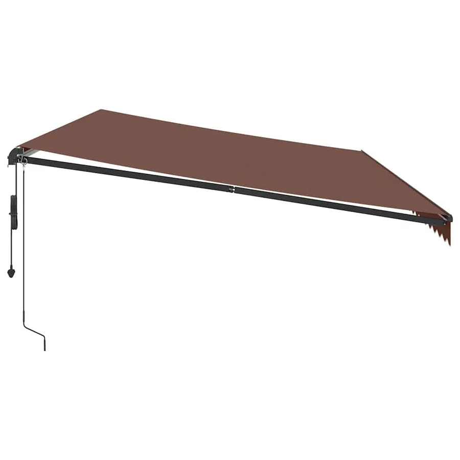 Auvent rétractable automatique marron 600x350 cm - 4