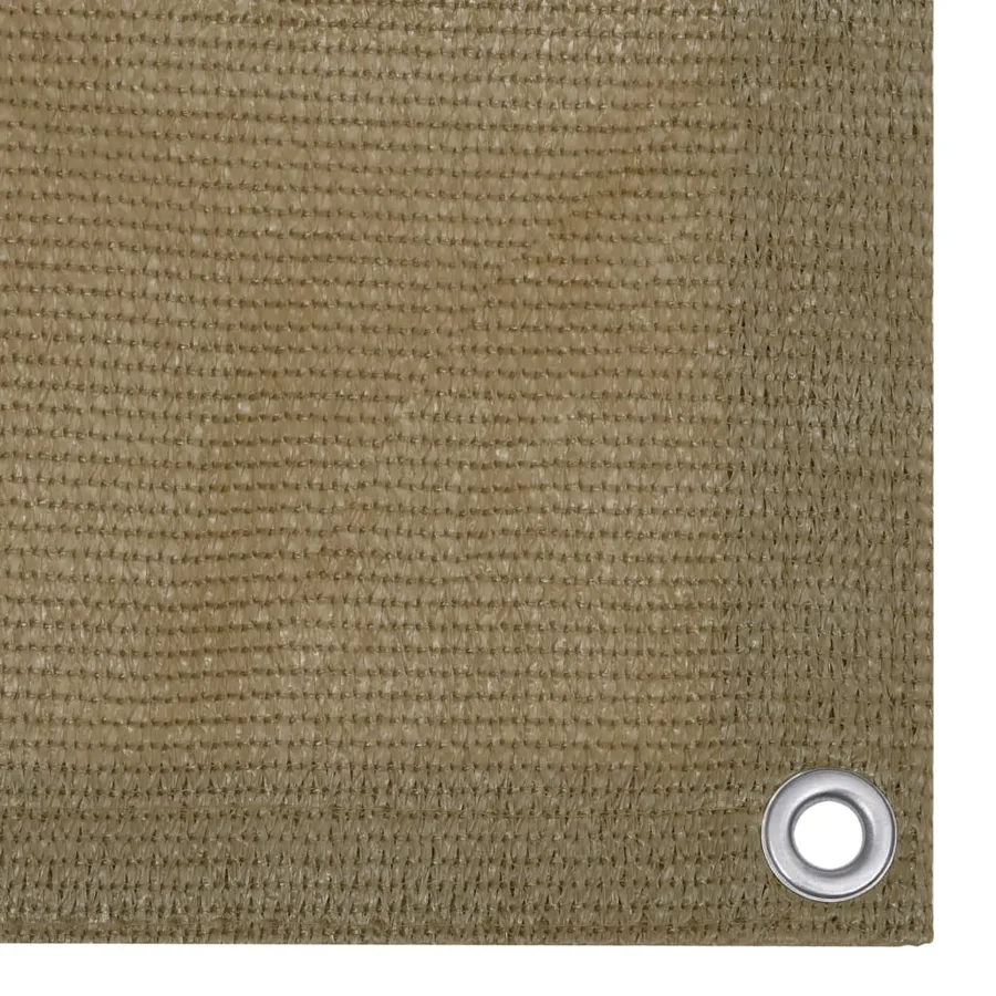 Écran de balcon Taupe 75x400 cm PEHD - 2