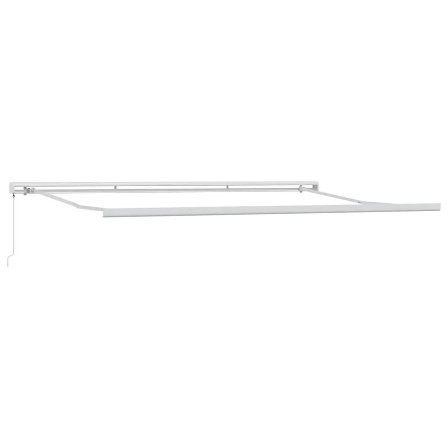 Auvent rétractable anthracite et blanc 4,5x3 m tissu/aluminium - 5