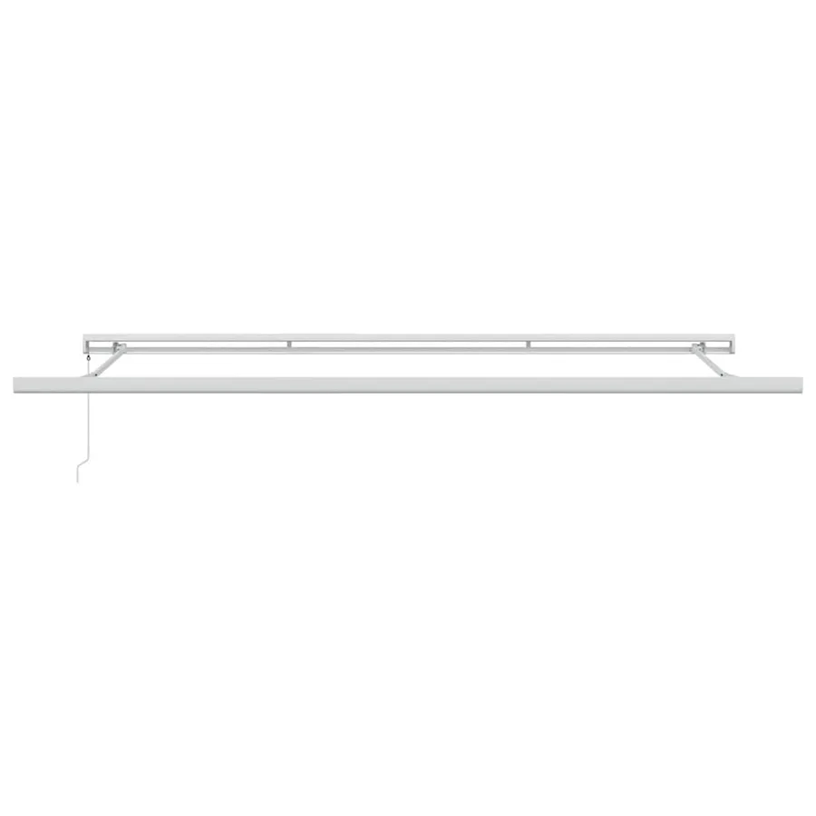 Auvent rétractable anthracite et blanc 4,5x3 m tissu/aluminium - 7