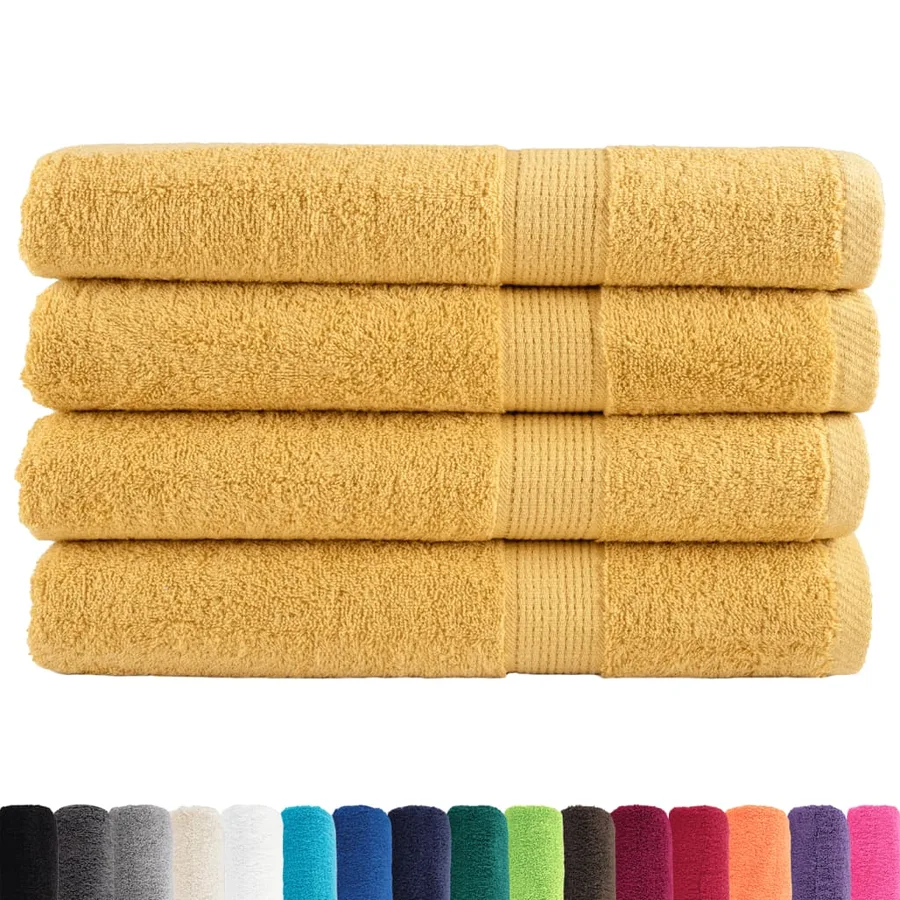 Serviettes de sauna de qualité supérieure SOLUND 4 pcs doré - 2