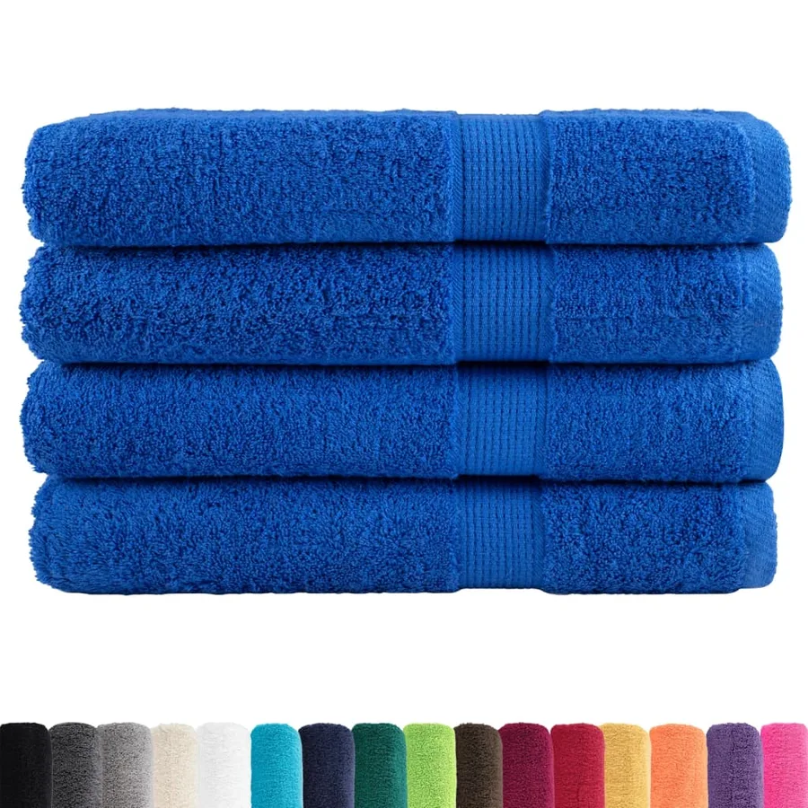 Serviettes de sauna de qualité supérieure SOLUND 4 pcs bleu - 2