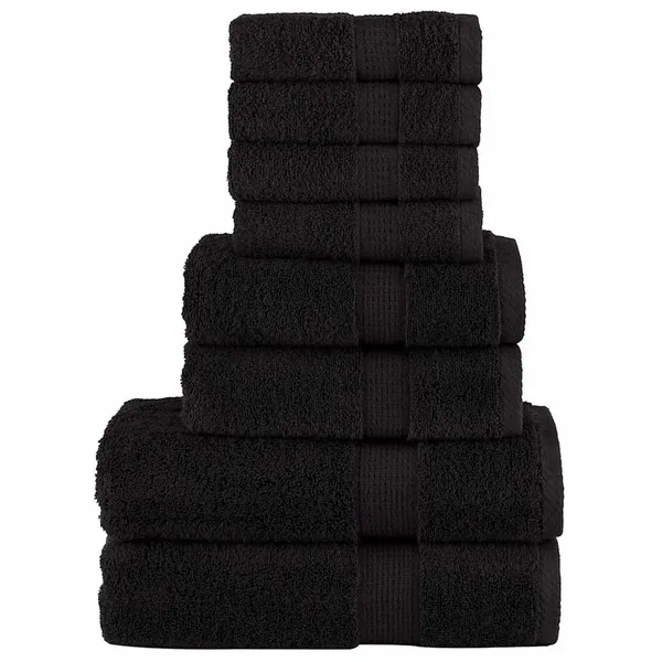 Ensemble de serviettes de qualité supérieure SOLUND 8 pcs noir