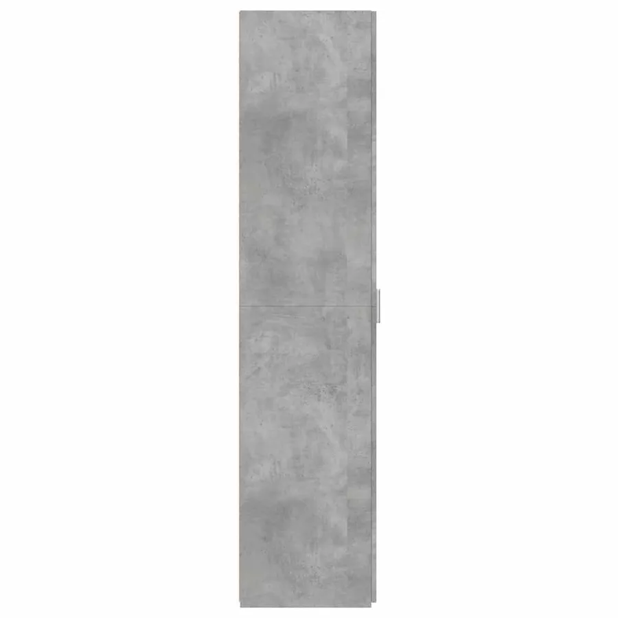 Buffet haut gris béton 45x42,5x185 cm bois d'ingénierie - 5