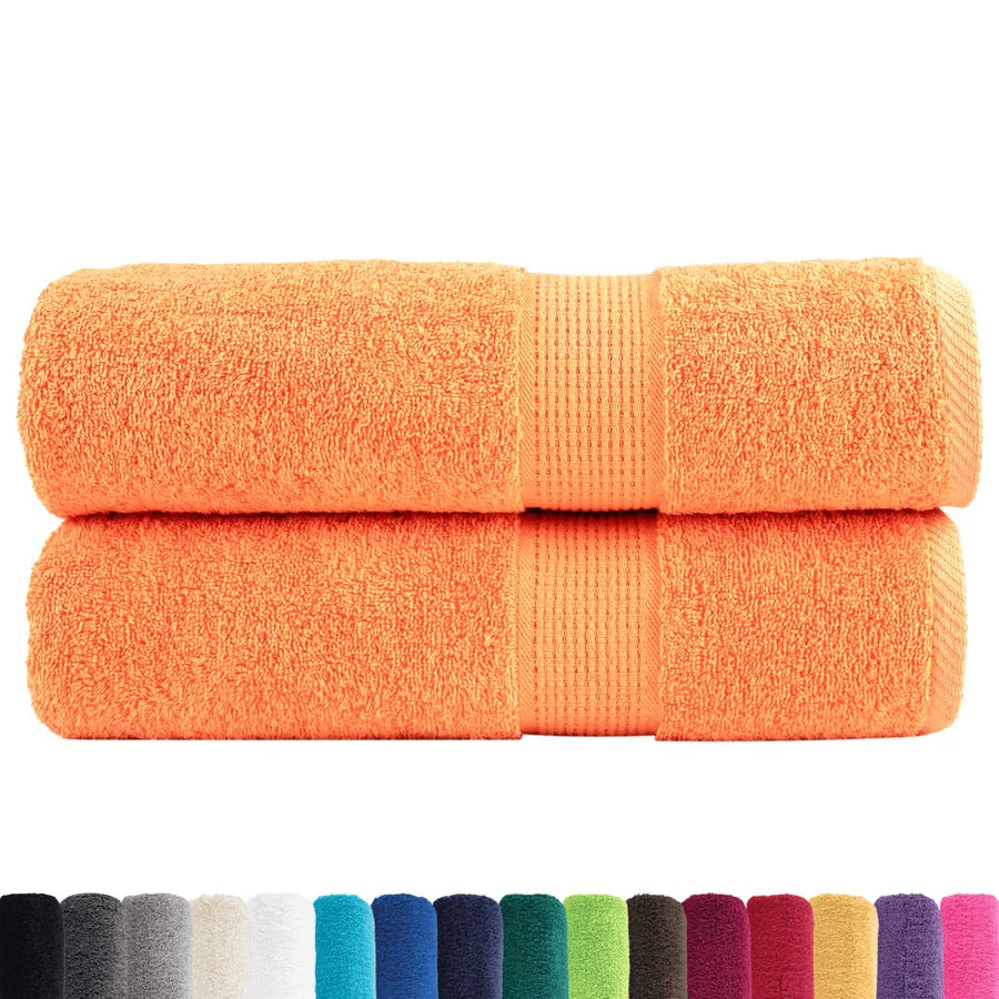 Serviettes de douche de qualité supérieure SOLUND 2 pcs orange - 2