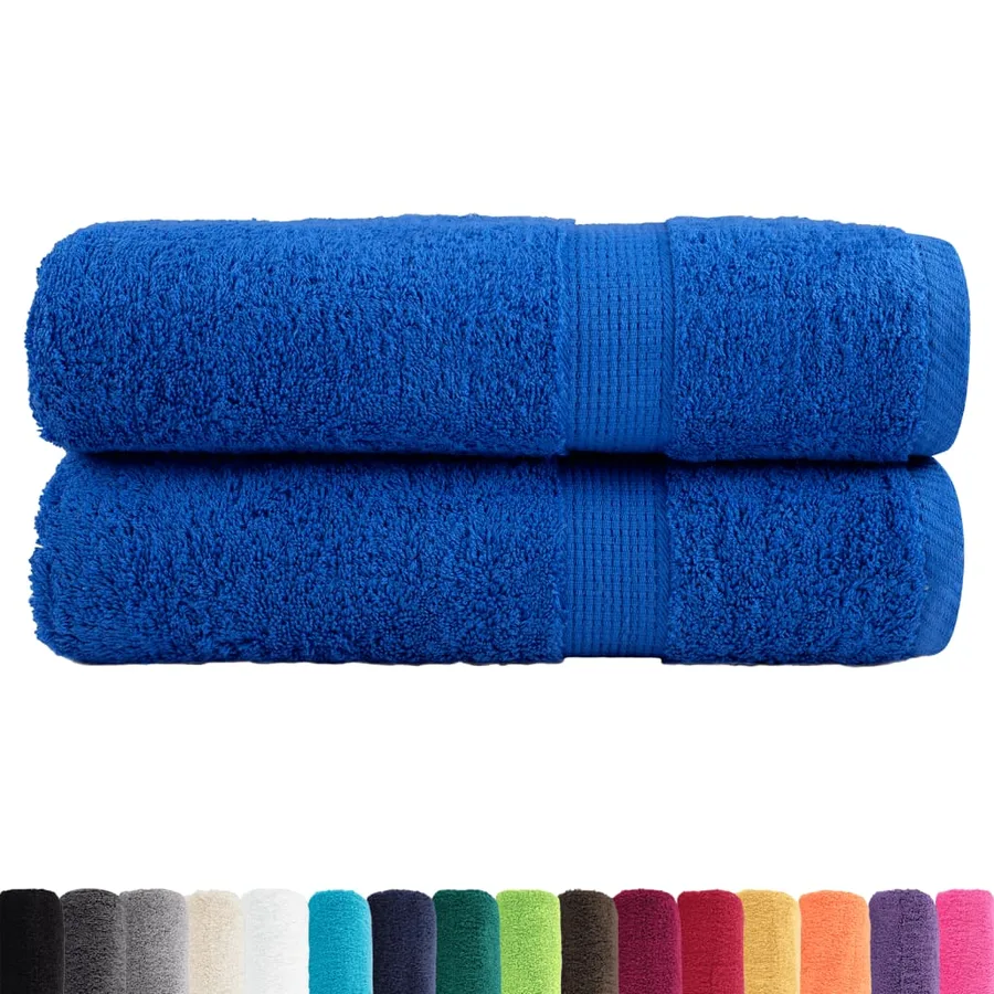 Serviettes de douche de qualité supérieure SOLUND 2 pcs bleu - 2