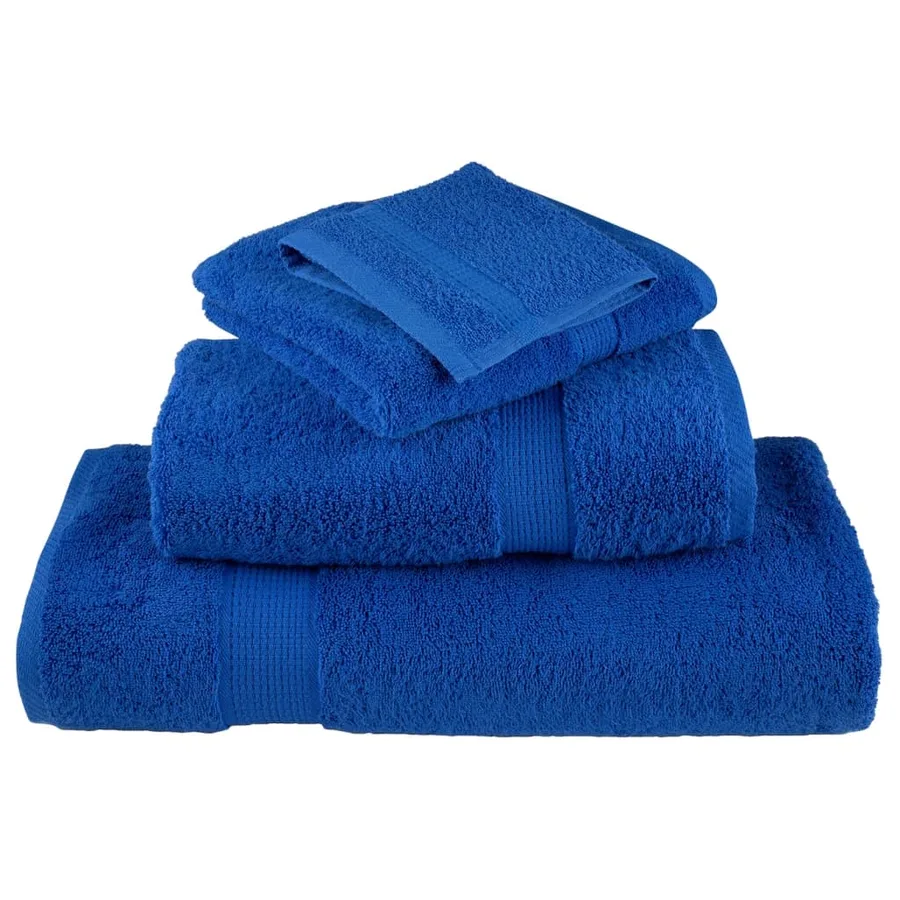 Serviettes de douche de qualité supérieure SOLUND 2 pcs bleu - 4