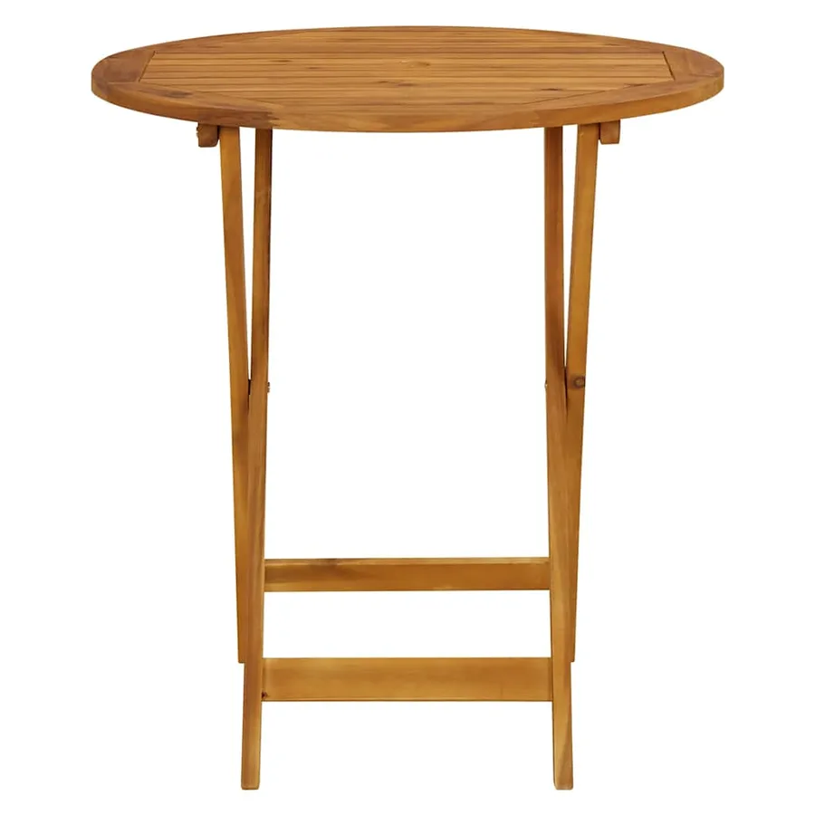 Ensemble de bistro 3 pcs beige résine tressée et bois massif - 6