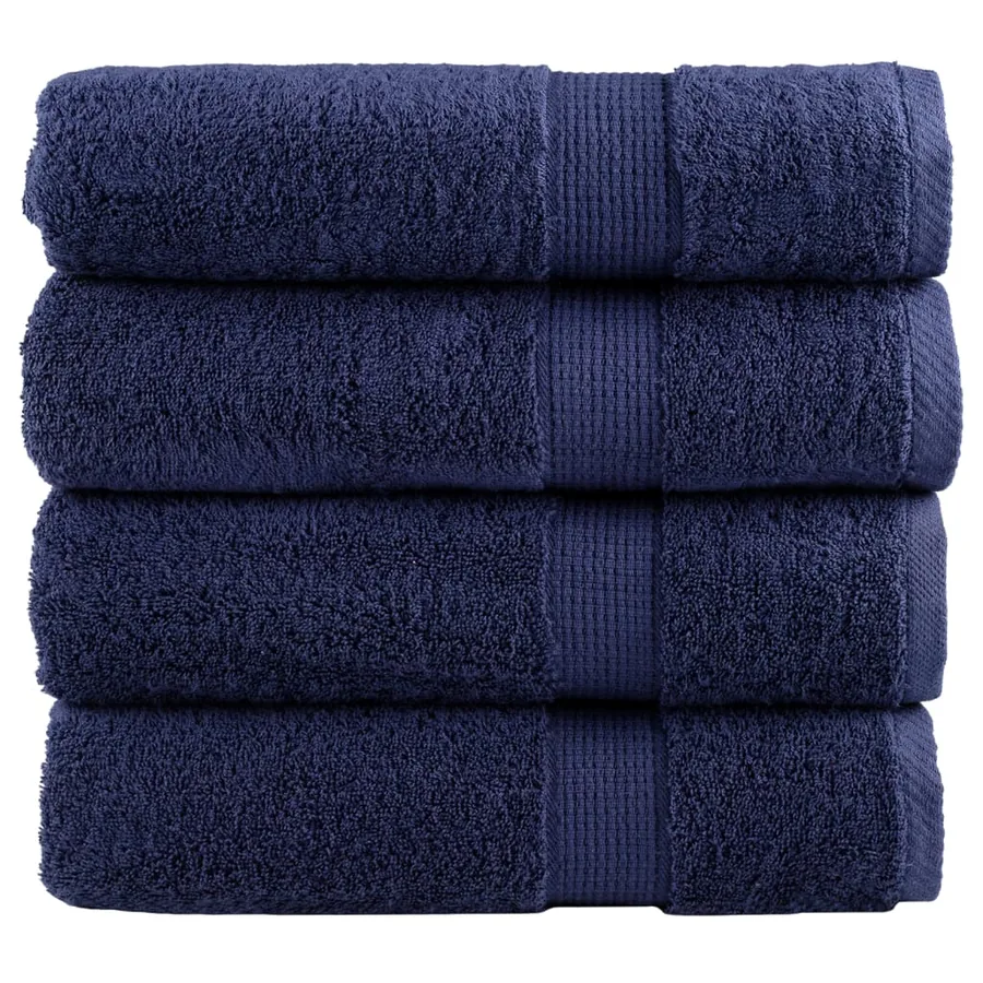Essuie-mains de qualité supérieure SOLUND 4 pcs bleu marine