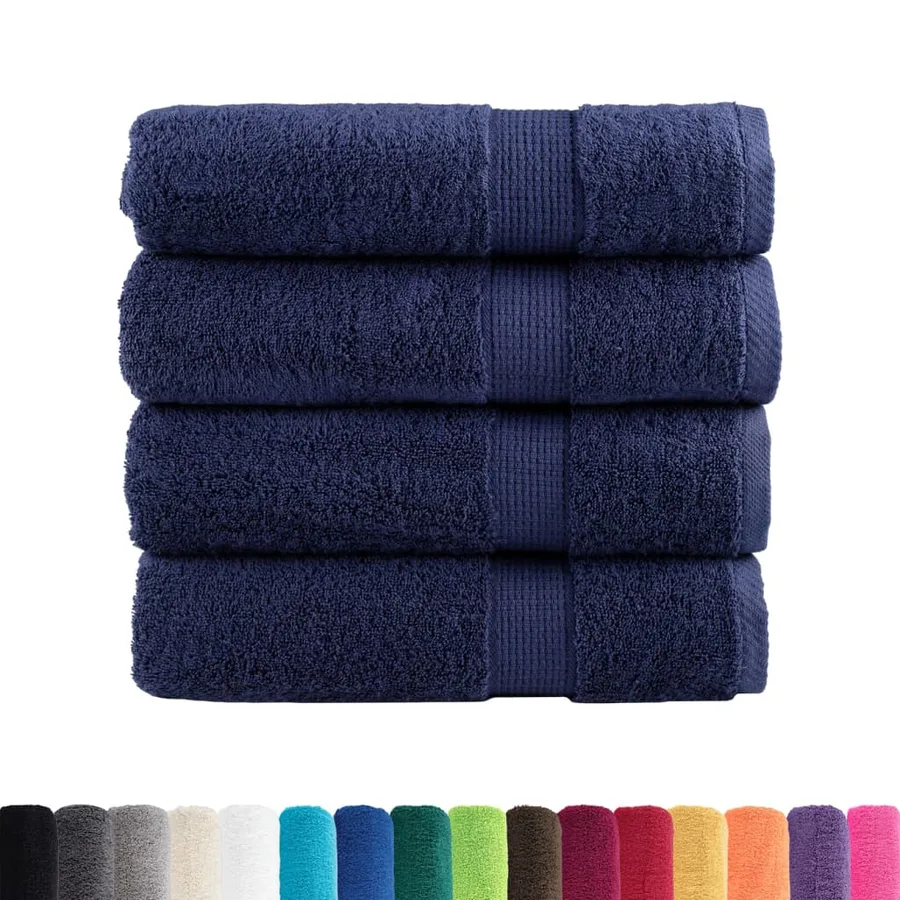 Essuie-mains de qualité supérieure SOLUND 4 pcs bleu marine - 2