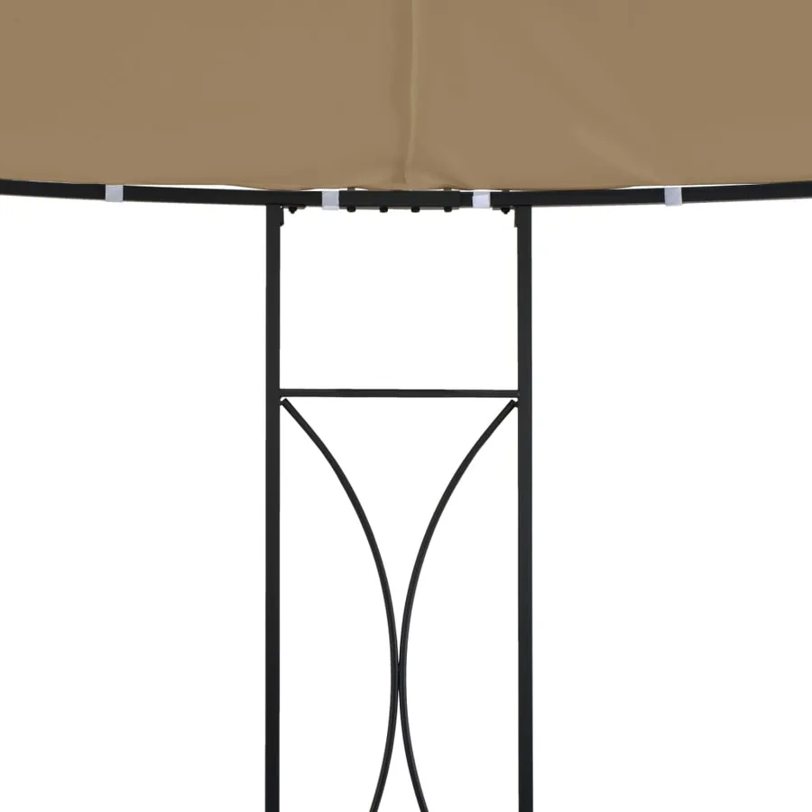 Belvédère 300x290 cm Taupe Rond - 3