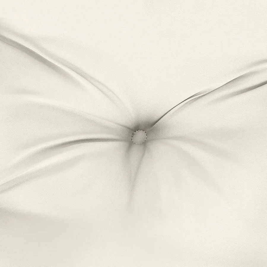 Coussin de banc de jardin crème mélangé 100x50x7 cm tissu - 6