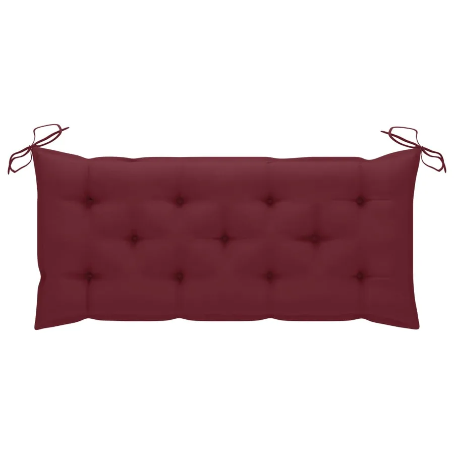 Banc de jardin avec coussin 120 cm Bambou - 8