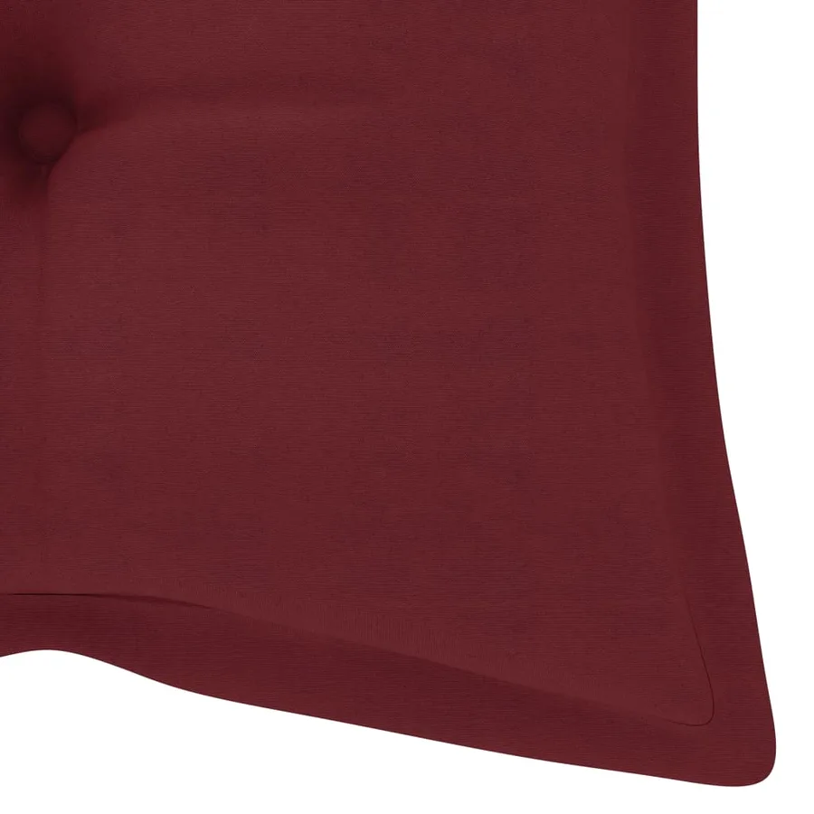 Banc de jardin avec coussin 120 cm Bambou - 9