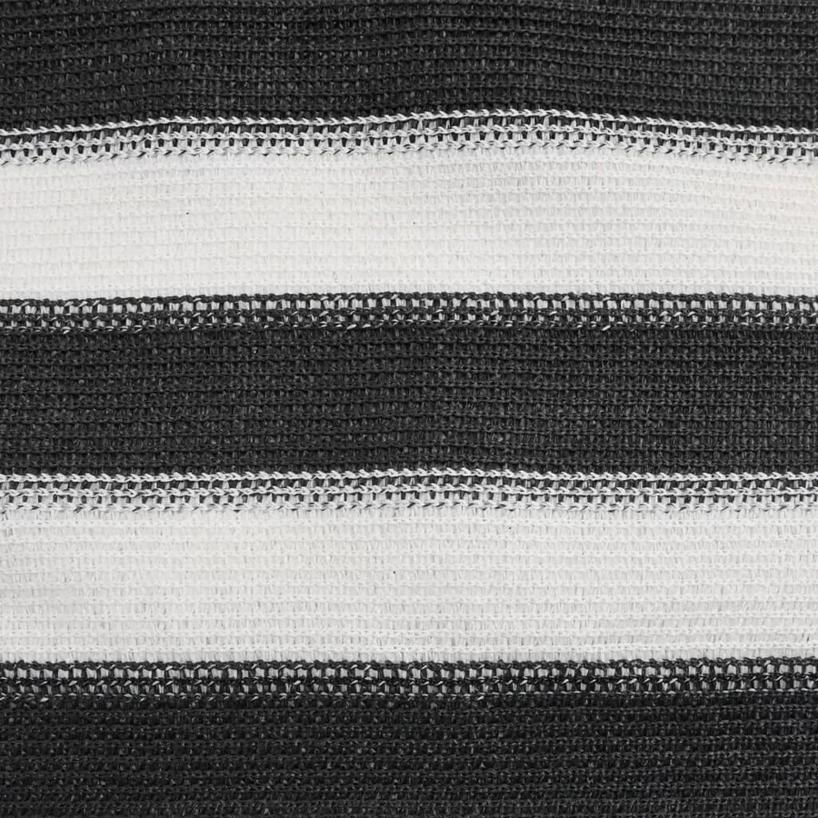 Filet brise-vue anthracite et blanc 1,2x10 m PEHD 195 g/m² - 6