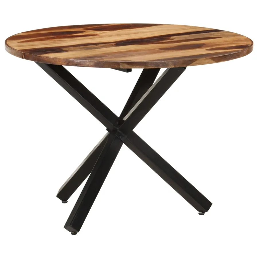 Table de salle à manger 100x100x75 cm Bois d'acacia - 10
