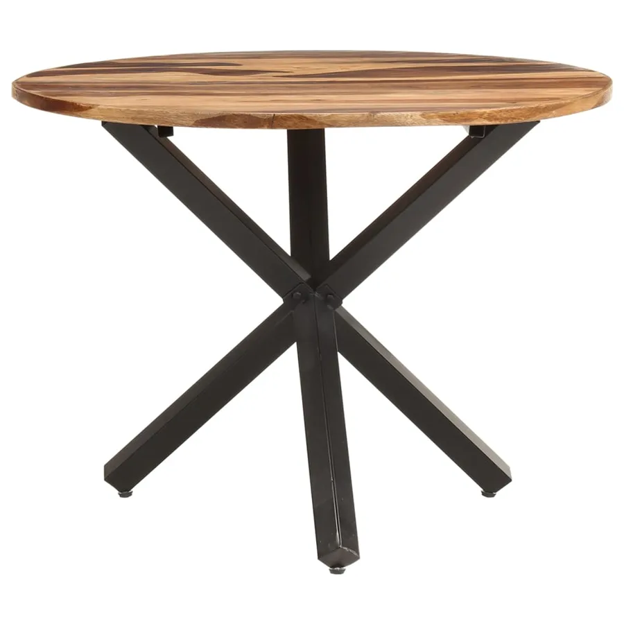 Table de salle à manger 100x100x75 cm Bois d'acacia - 2