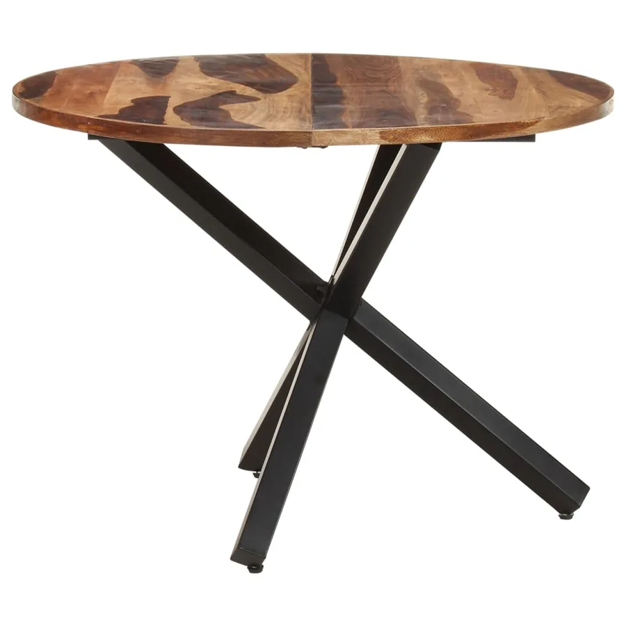 Table de salle à manger 100x100x75 cm Bois d'acacia - 3