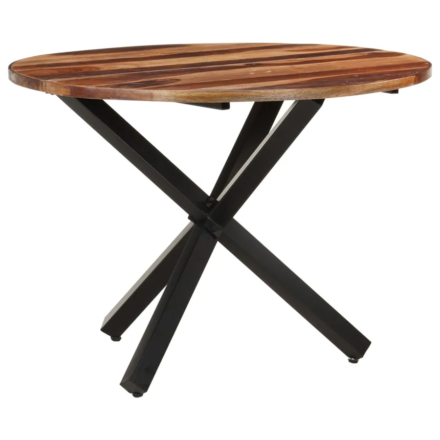 Table de salle à manger 100x100x75 cm Bois d'acacia - 8