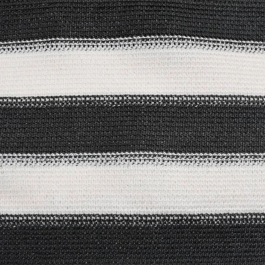 Filet brise-vue anthracite et blanc 2x10 m PEHD 75 g/m² - 6