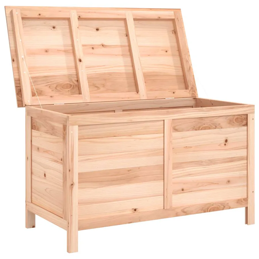 Boîte à coussins d'extérieur 99x50x56,5 cm bois de sapin massif - 3