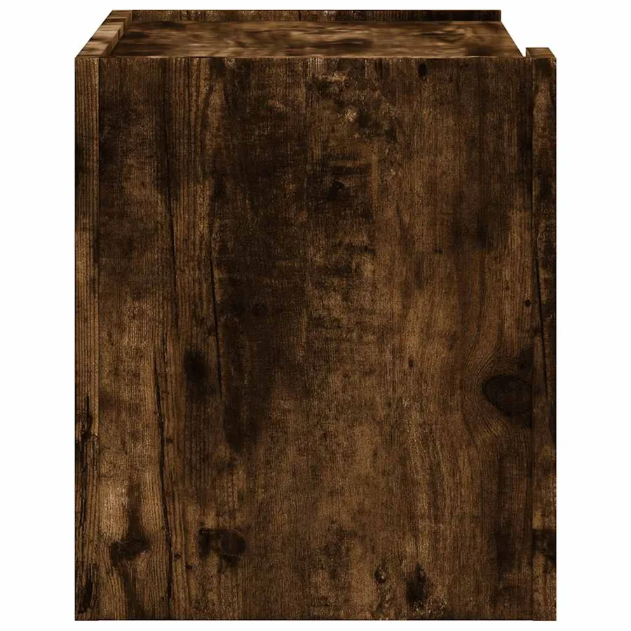 Tables de chevet murales 2 pcs chêne fumé 45x30x35 cm - 6