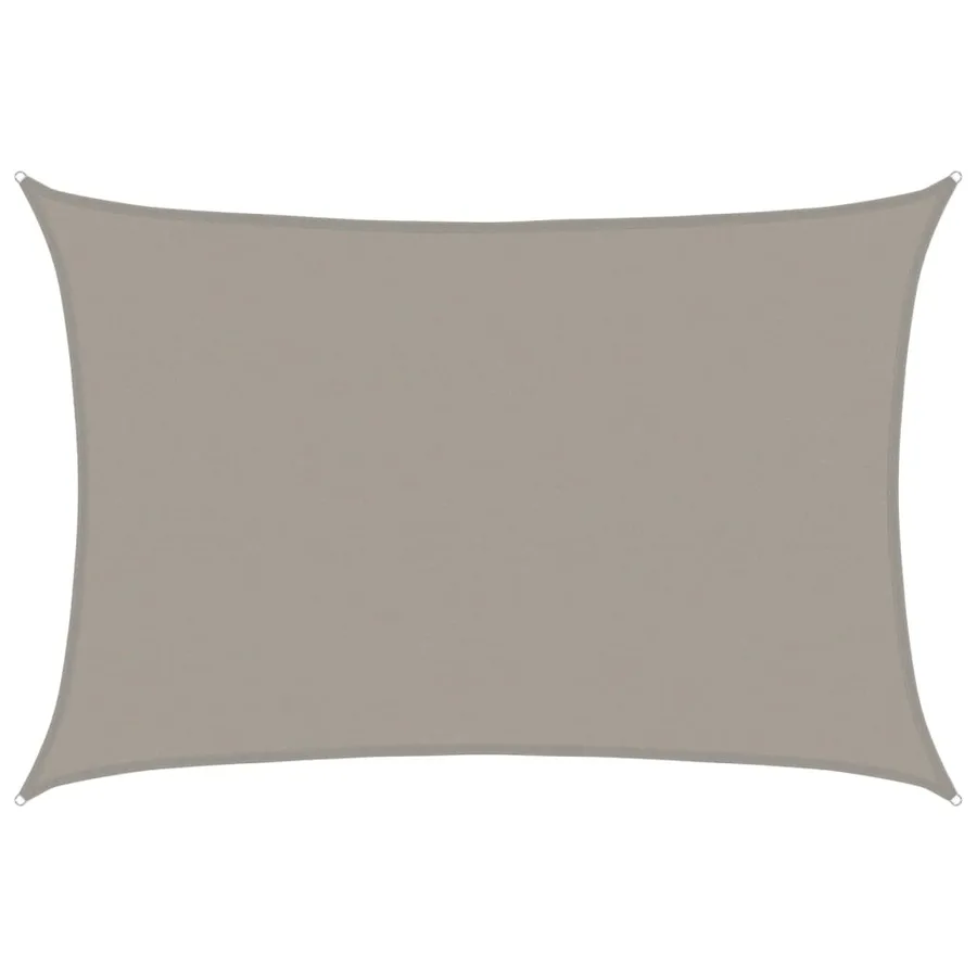 Voile d'ombrage 160 g/m² rectangulaire gris clair 5x6 m PEHD - 2