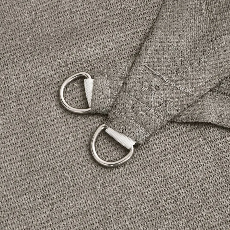 Voile d'ombrage 160 g/m² rectangulaire gris clair 5x6 m PEHD - 5