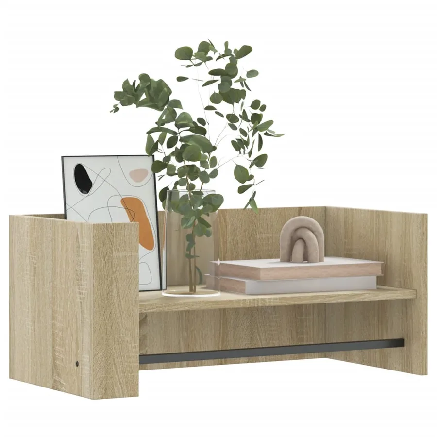 Étagère murale chêne sonoma 70,5x35x30,5 cm bois d'ingénierie - 3