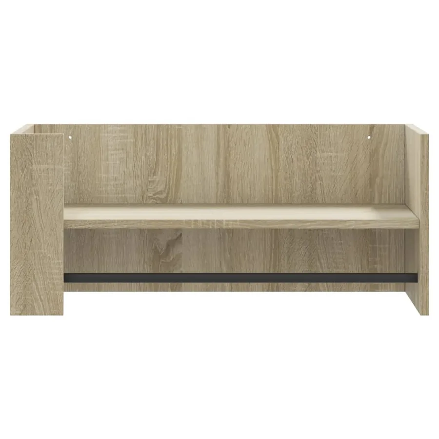 Étagère murale chêne sonoma 70,5x35x30,5 cm bois d'ingénierie - 4