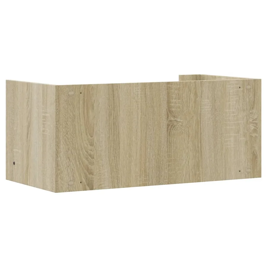 Étagère murale chêne sonoma 70,5x35x30,5 cm bois d'ingénierie - 6