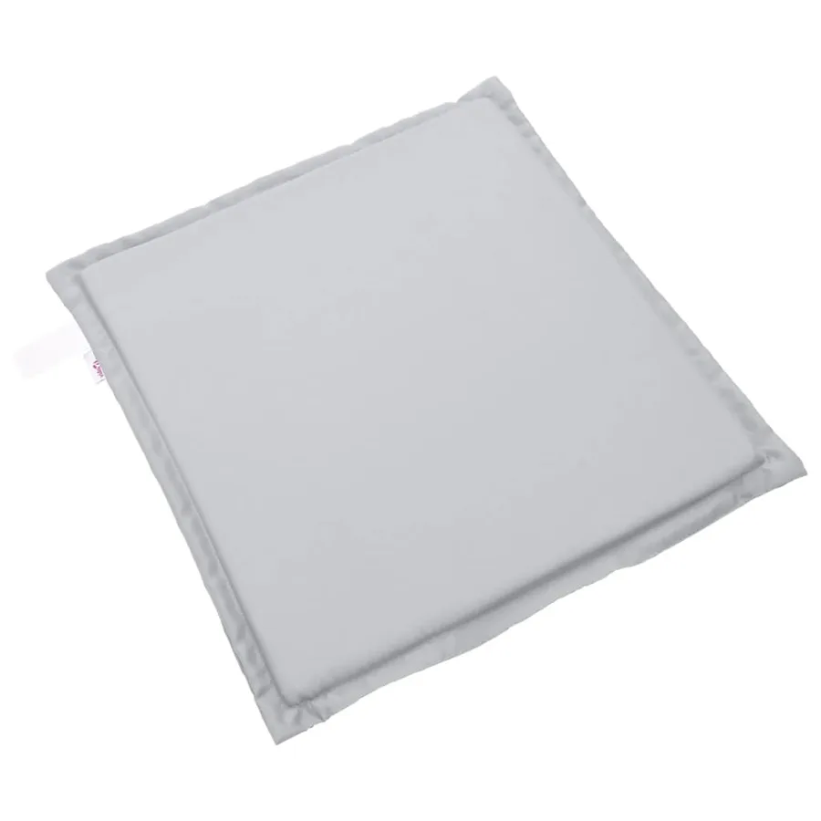 Coussins de siège de jardin lot de 2 gris clair 45x45x2cm carré - 4