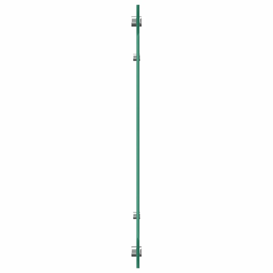 Dosserets de cuisine 2 pcs blanc 80x60 cm verre trempé - 5