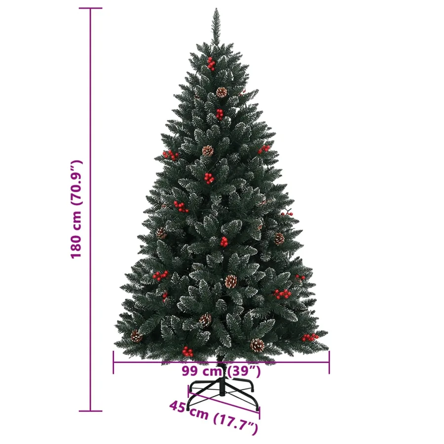 Sapin de Noël artificiel 300 LED 180 cm - 12