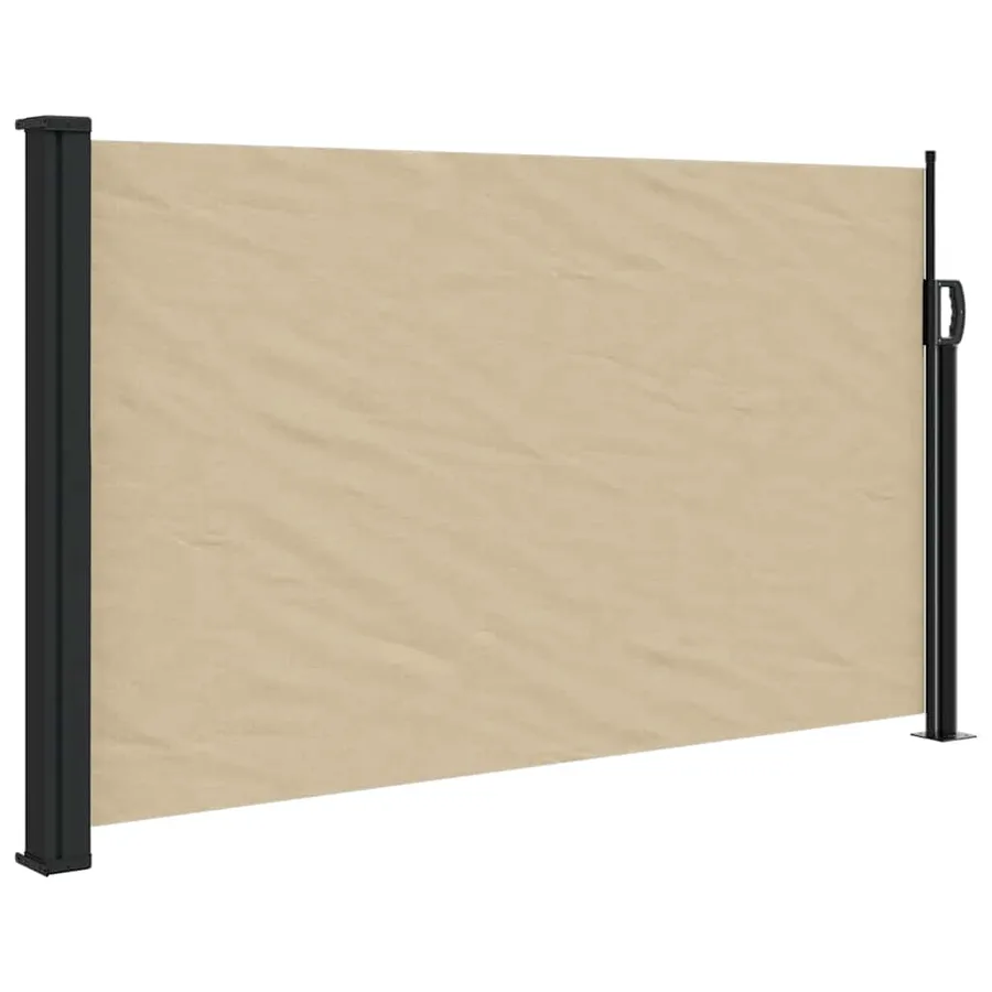 Auvent latéral rétractable beige 120x600 cm - 2
