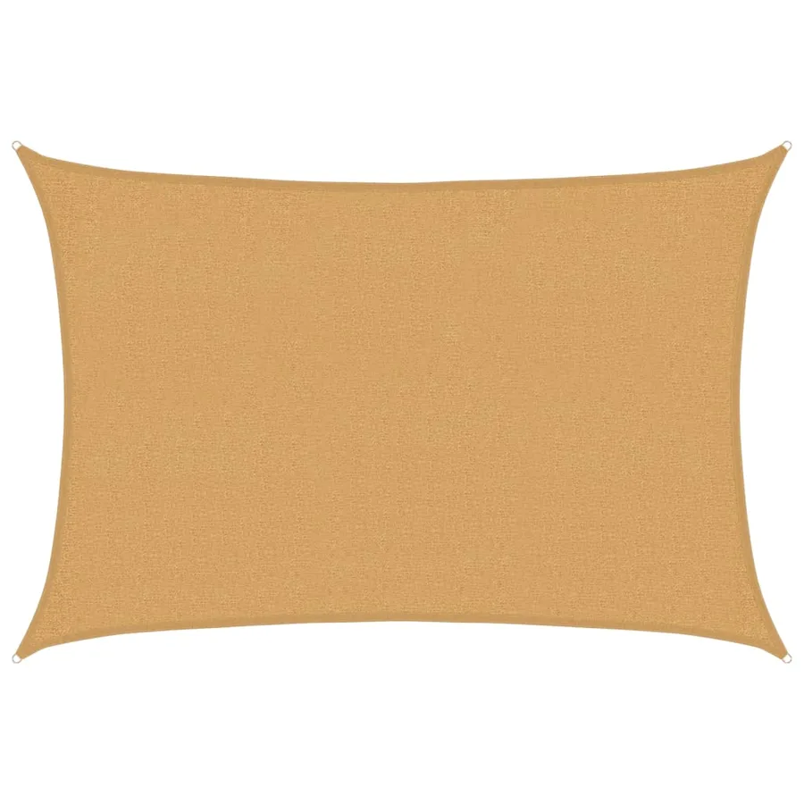 Voile d'ombrage 160 g/m² rectangulaire sable 2x3 m PEHD - 2