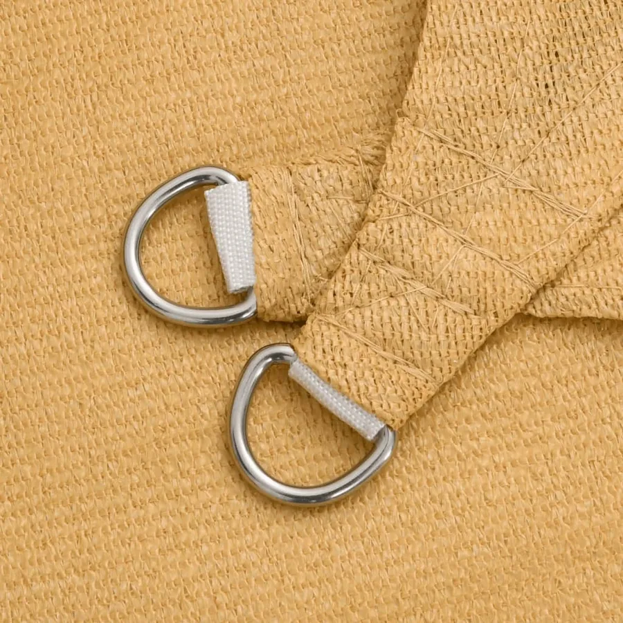 Voile d'ombrage 160 g/m² rectangulaire sable 2,5x4 m PEHD - 5