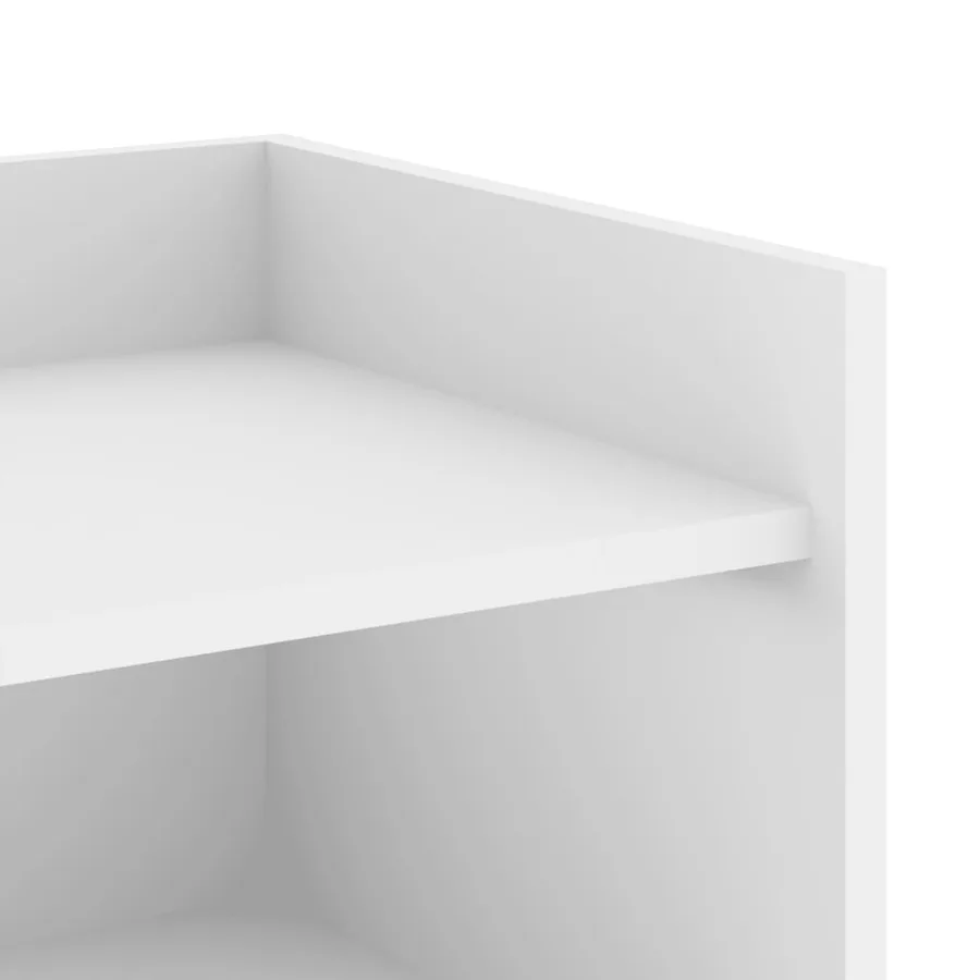 Buffet blanc 73,5x35x75 cm bois d’ingénierie - 8