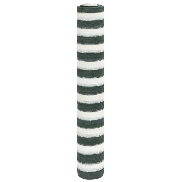 Filet brise-vue vert et blanc 2x10 m PEHD 150 g/m²