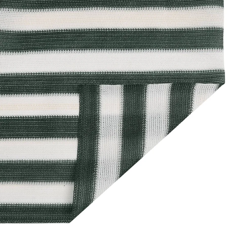 Filet brise-vue vert et blanc 2x10 m PEHD 150 g/m² - 4
