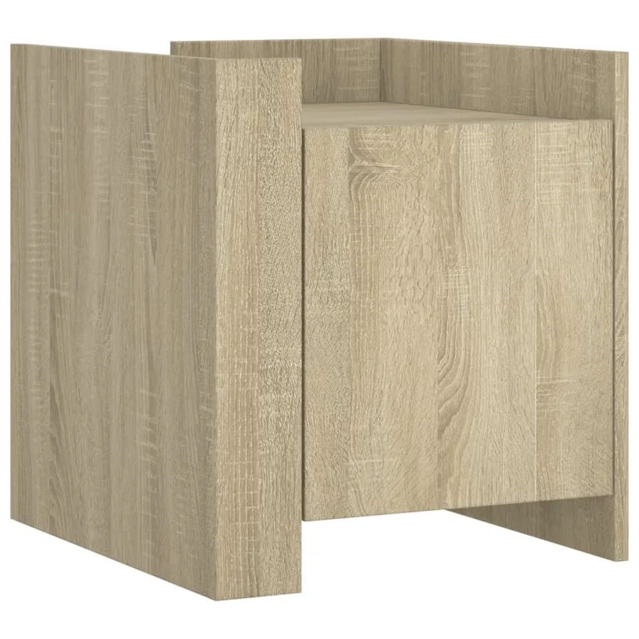 Table de chevet chêne sonoma 45x50x50 cm bois d’ingénierie - 2