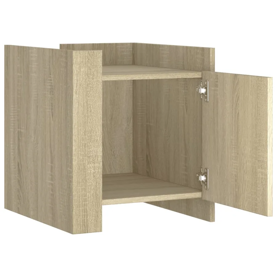 Table de chevet chêne sonoma 45x50x50 cm bois d’ingénierie - 7