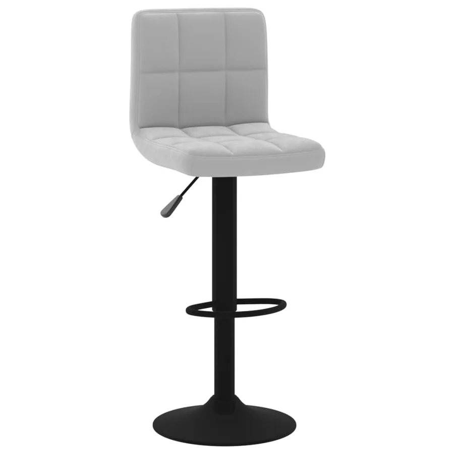 Tabouret de bar Gris clair Velours - 2