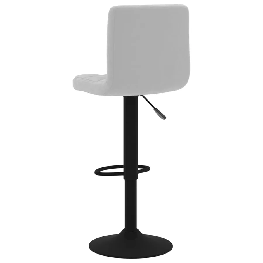 Tabouret de bar Gris clair Velours - 5
