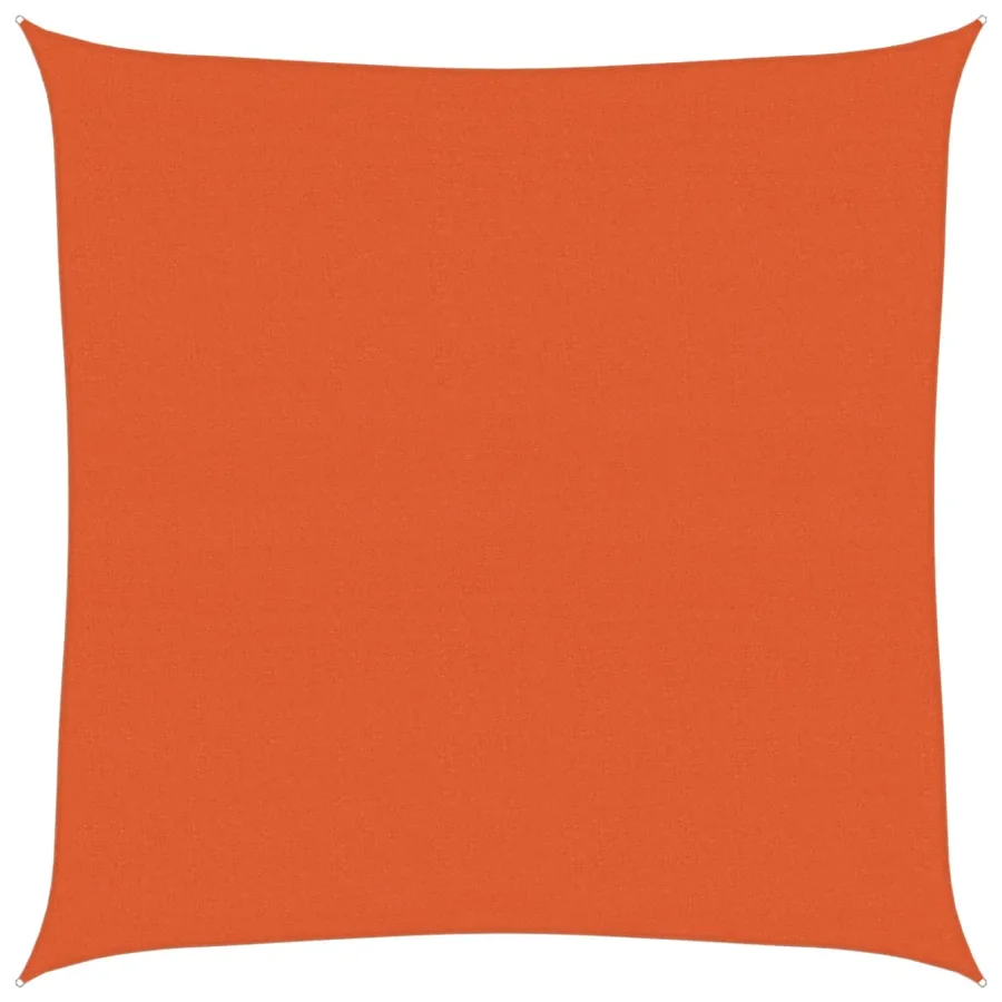 Voile d'ombrage 160 g/m² carré orange 4x4 m PEHD - 2