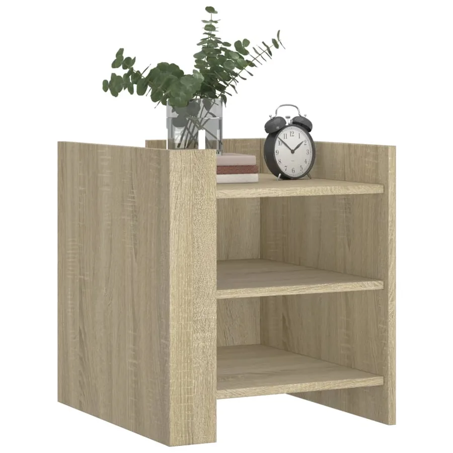 Table de chevet chêne sonoma 45x50x50 cm bois d’ingénierie - 3