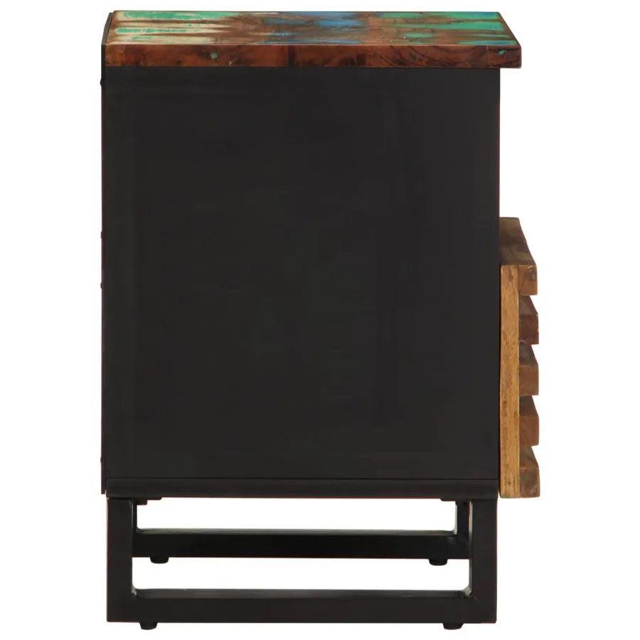Table de chevet 40x34x46 cm bois massif de récupération - 4